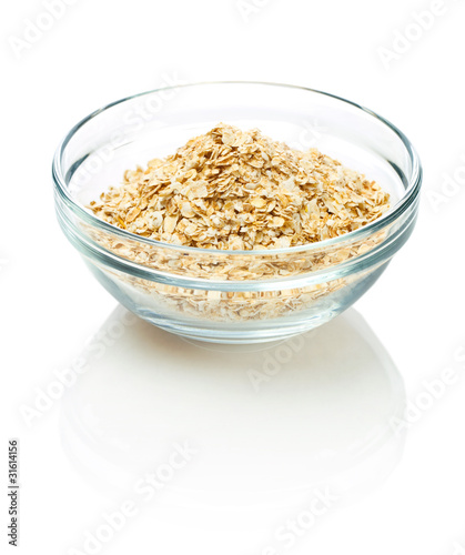 Bowl with flakes