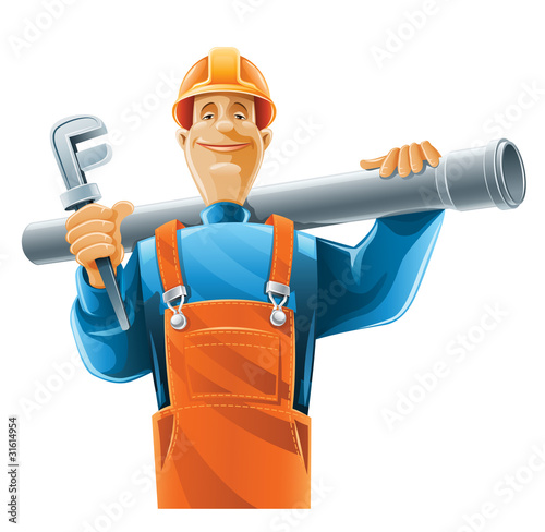 sanitary technician with tube