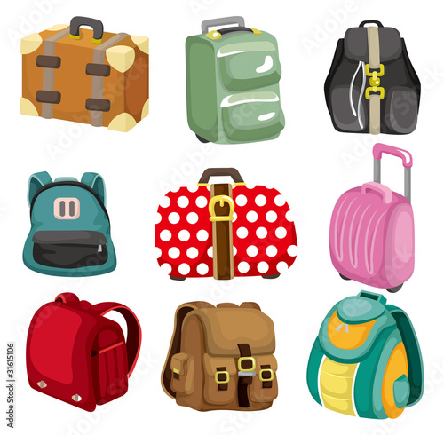 cartoon bag icon