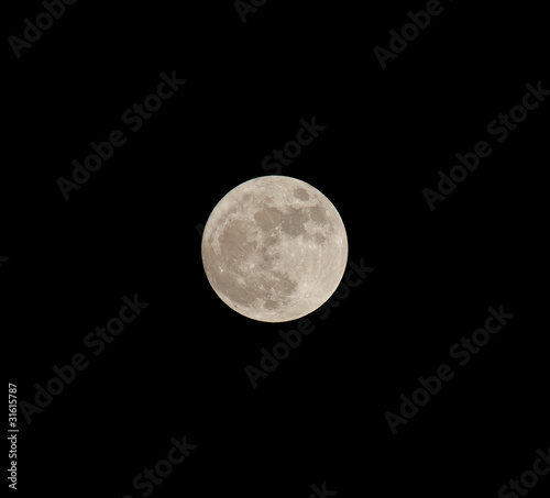 Obraz na płótnie Full Moon 17- 18 April 2011