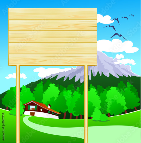 Cartello in legno - Wooden sign