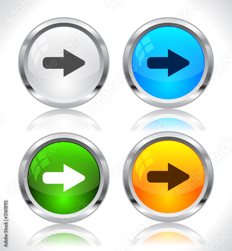 Free Download Metal web buttons. Vector eps10. - GFXLoad