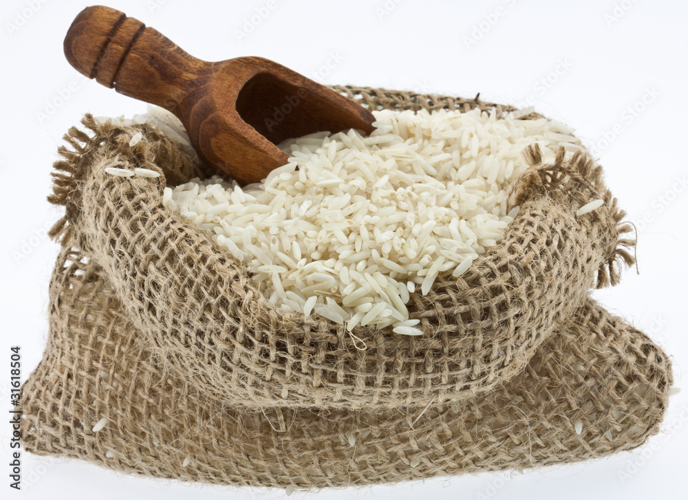 sac de riz Stock Photo | Adobe Stock