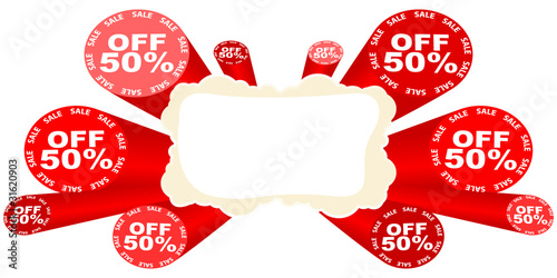 fifty percent discount banner