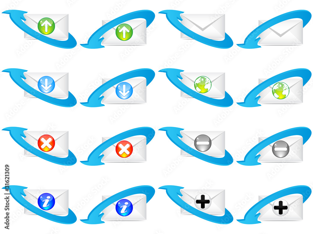 Obraz premium web icons envelope