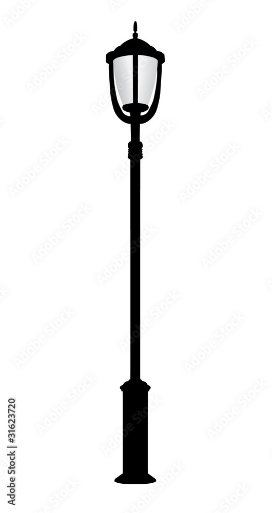 Old lamppost, vector Old lamppost, vector