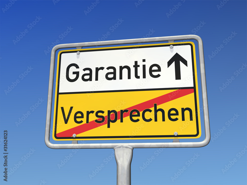 Kein Versprechen sondern Garantie! Kein Versprechen sondern Garantie!