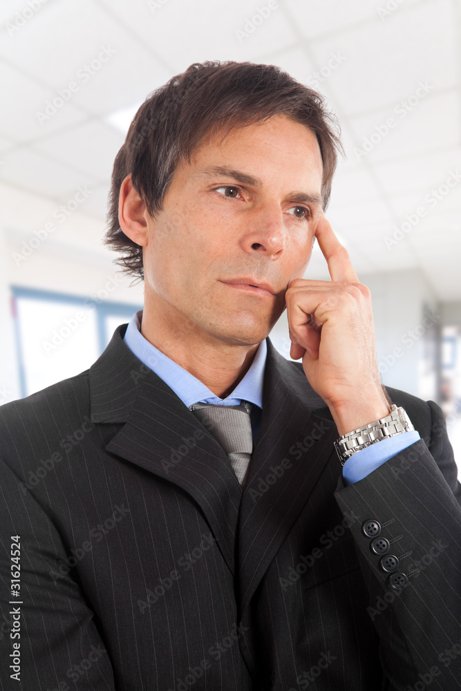 Portrait of a thoughtful handsome mature business Portrait of a thoughtful handsome mature business