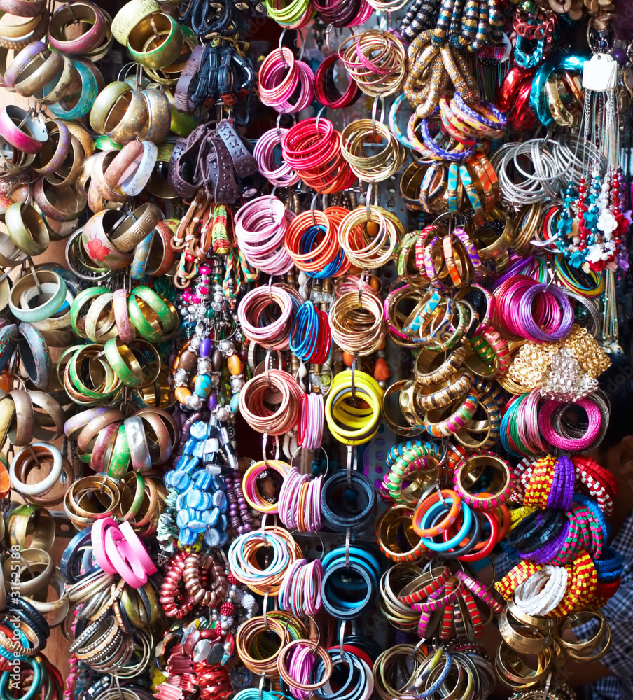 Variety of colorful indian bangles Variety of colorful indian bangles