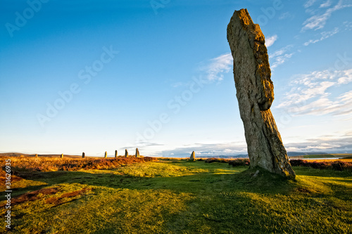 Standing stone at ring of brodgar photo