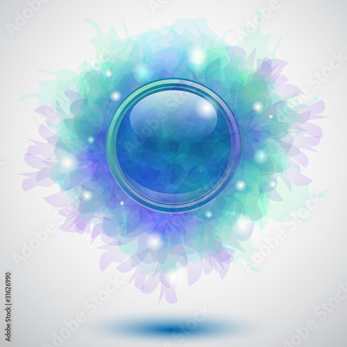 Sfondo con bottone floreale- Floral button background