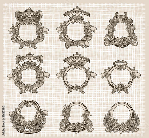 Vintage ornament set.