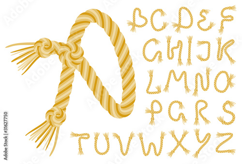 Rope alphabet