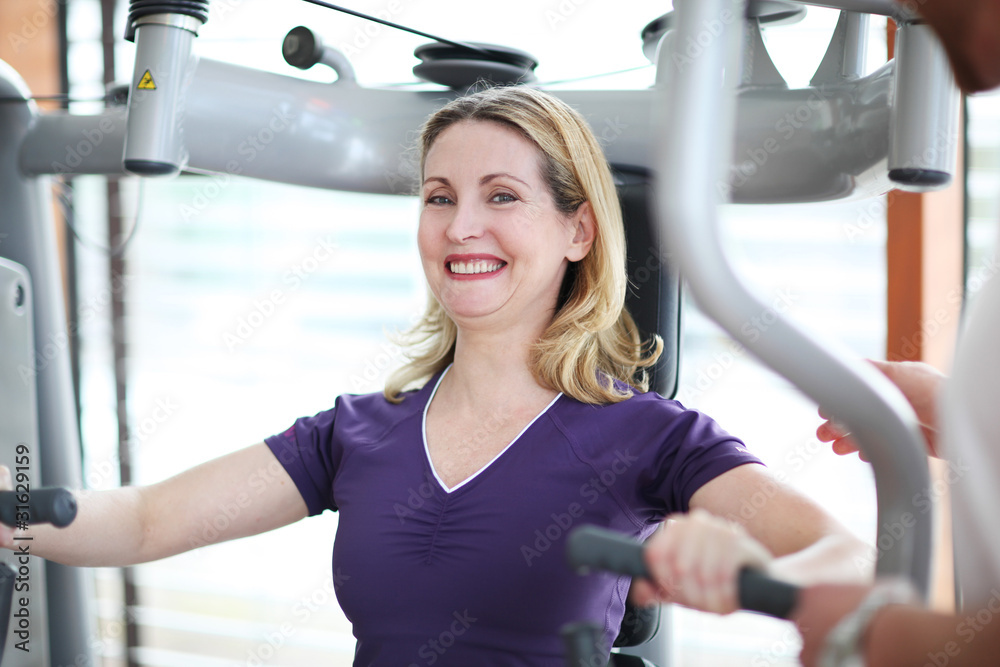 Obraz premium Seniorenfitneß