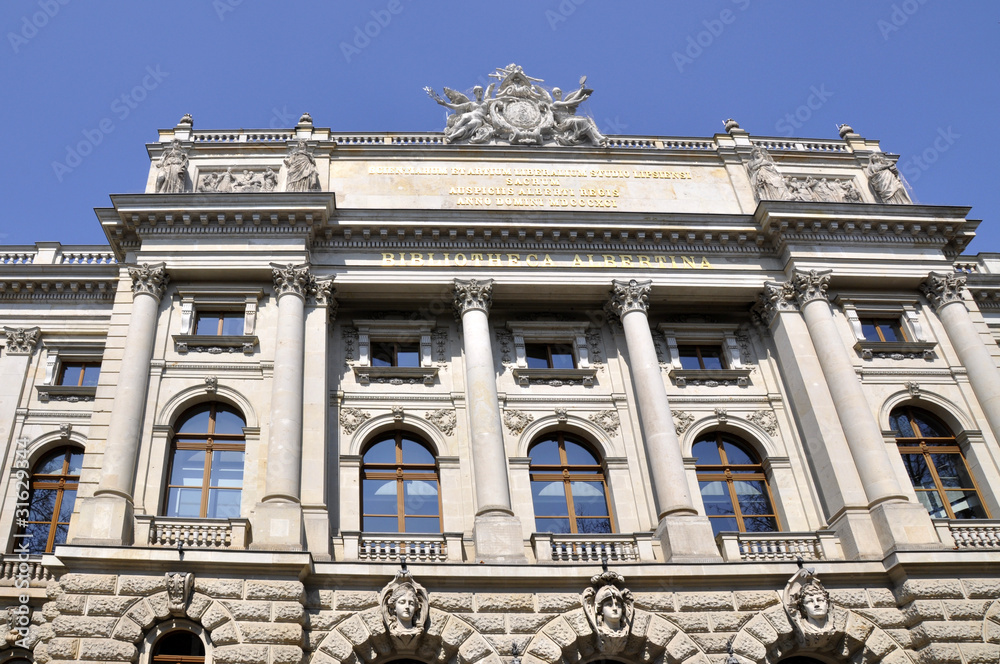 Fototapeta premium Leipzig Bibliotheca Albertina