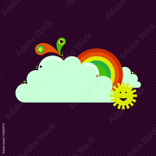 Rainbow Sun banner