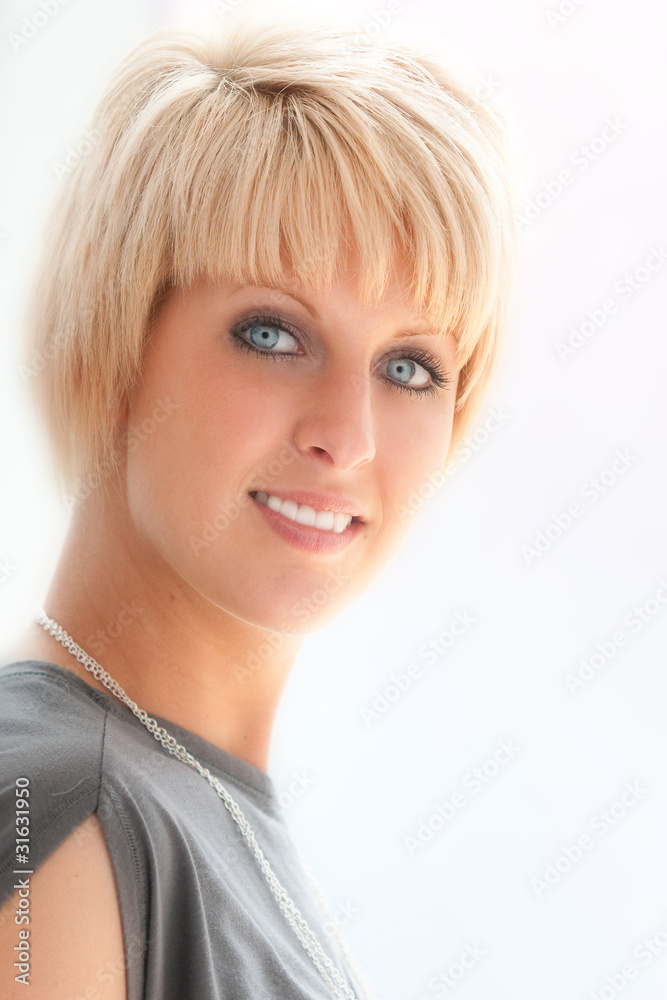 Woman with blue eyes Woman with blue eyes