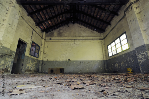 abandoned barracks photo