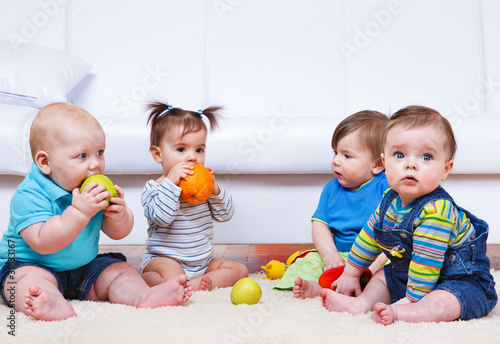 Four toddlers