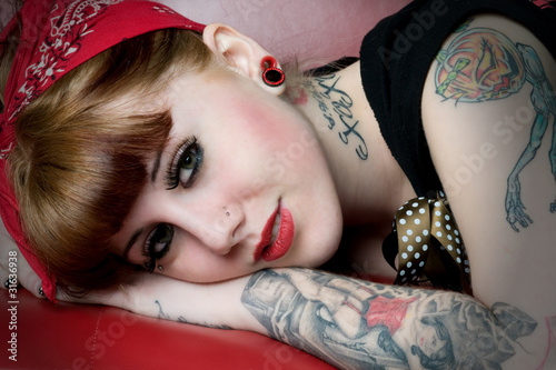 Rockabilly Model Head Shot