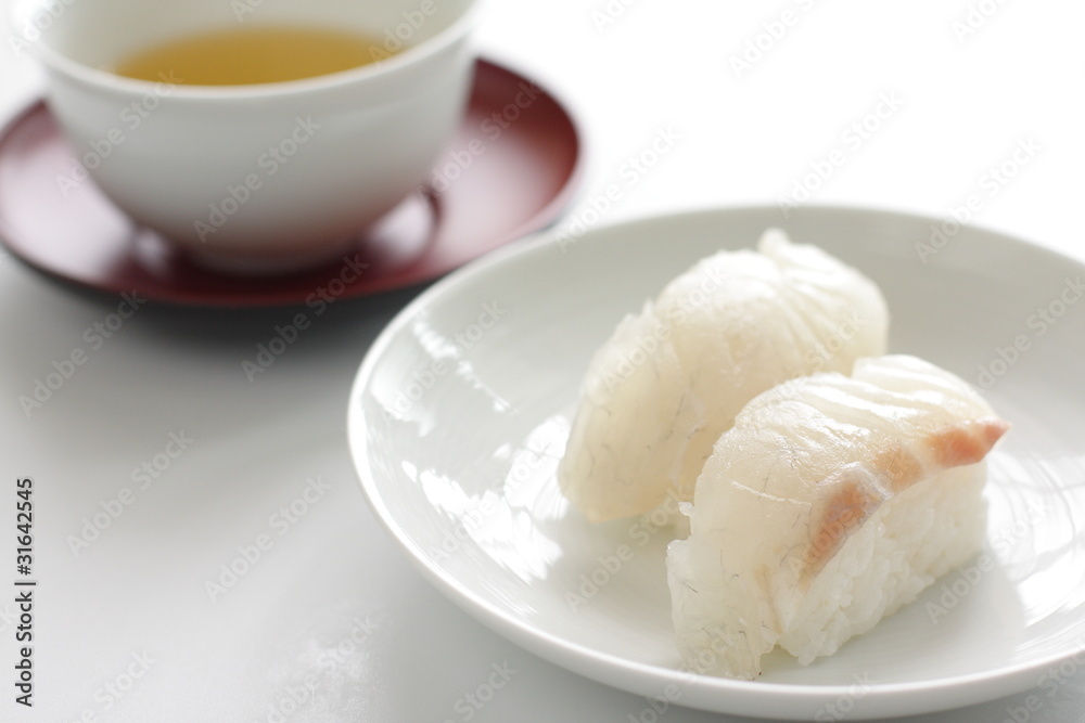 Japanese Sushi, Sea bream Japanese Sushi, Sea bream