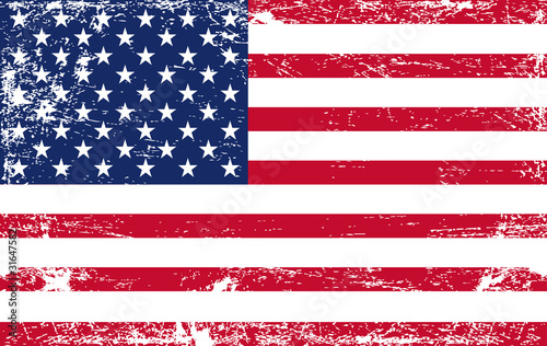 USA Grunge Flag