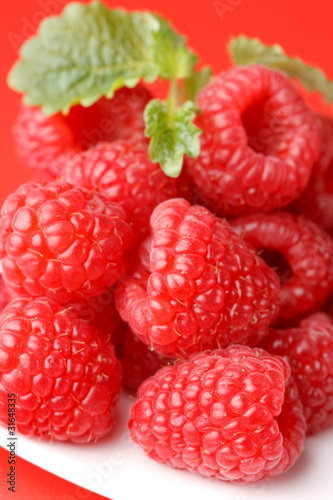 fresh raspberries