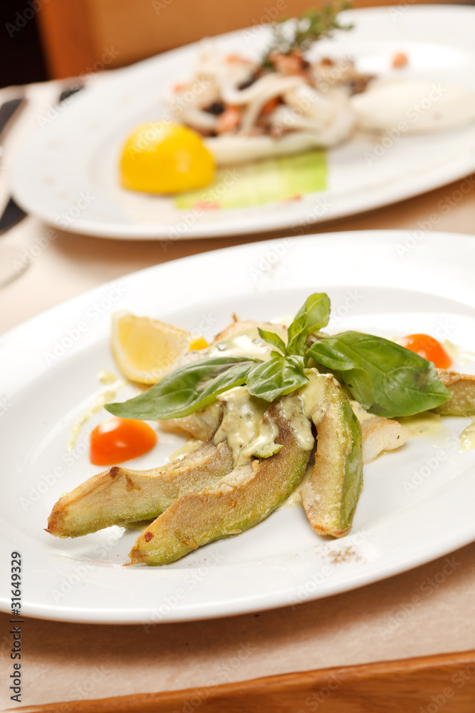 fish with avocado fish with avocado