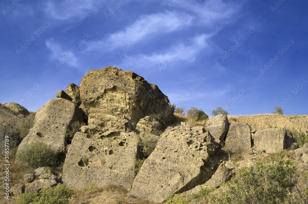 Weathered rocks