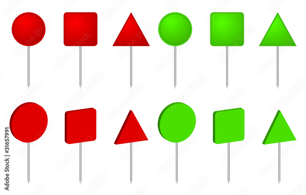 Flag pins