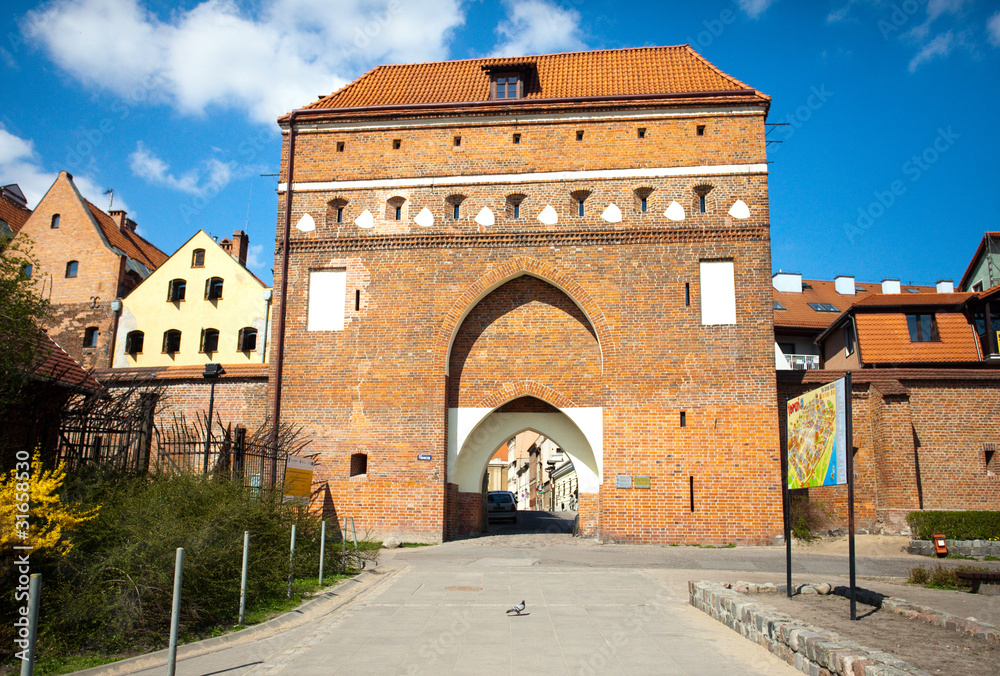 Gateway-monument in Torun,Poland