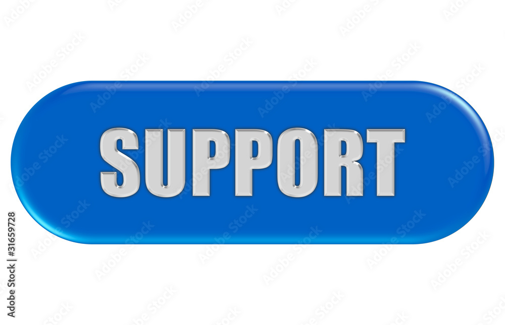 Button blau Seiten rund SUPPORT Button blau Seiten rund SUPPORT