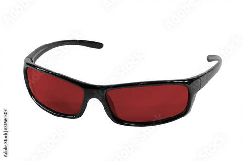 Glasses with red lenses
