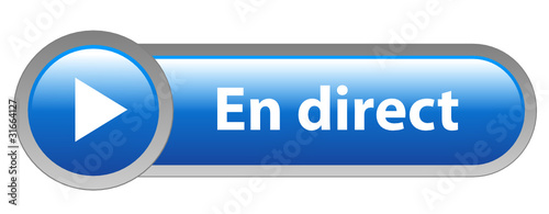 Bouton Web "EN DIRECT" (regarder vivre suivre vidéo média live)
