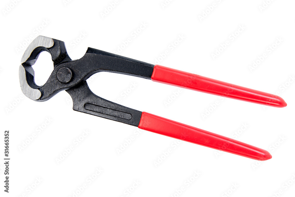 Manual bench tools, isolated on a white background Manual bench tools, isolated on a white background