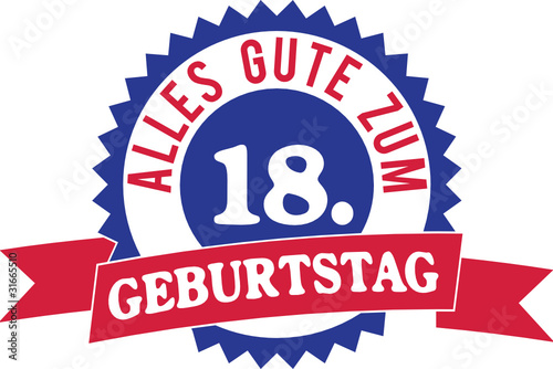 Alles Gute zum 18. Geburtstag
