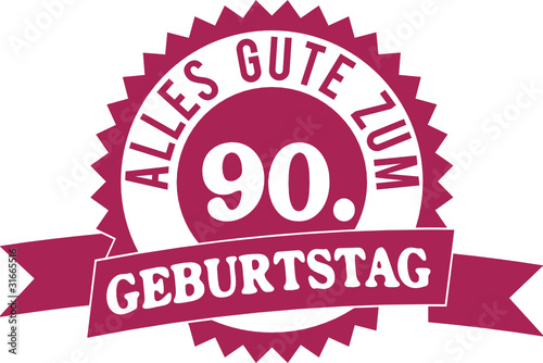 Alles Gute zum 90. Geburtstag