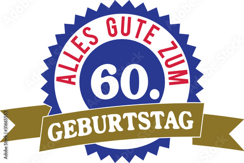 Alles Gute zum 60. Geburtstag