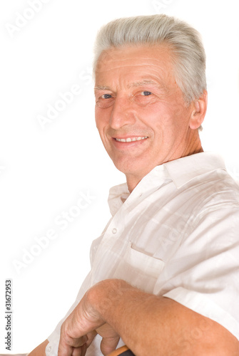 Portrait of a happy senior man