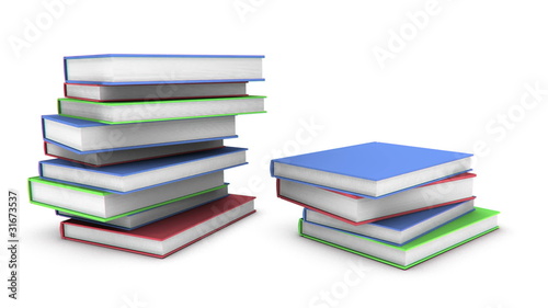 falling books