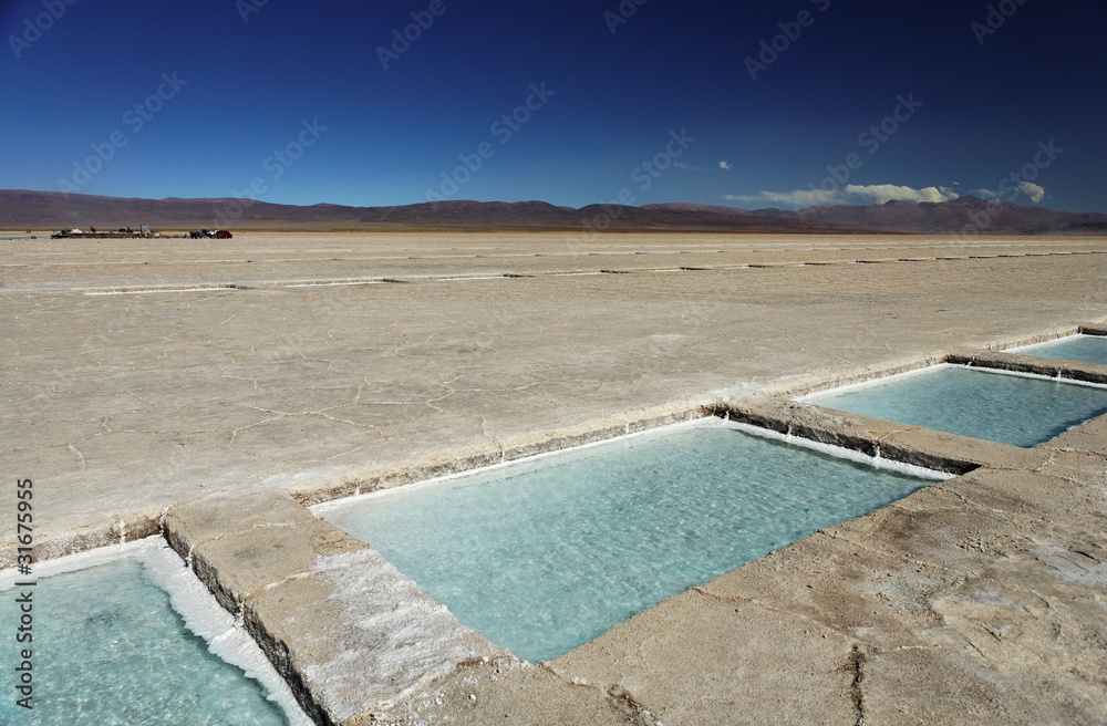 Perspective sur un salar dans le NOA (argentine)