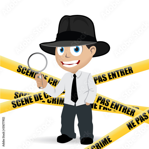 Détective. scène de crime