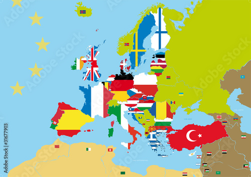 Bandiere d'europa