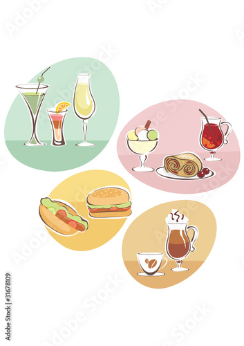 Food and Drinks set
