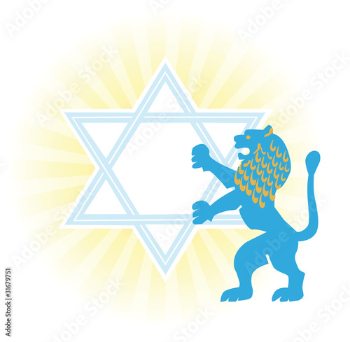 Glad background to the Jewish holiday