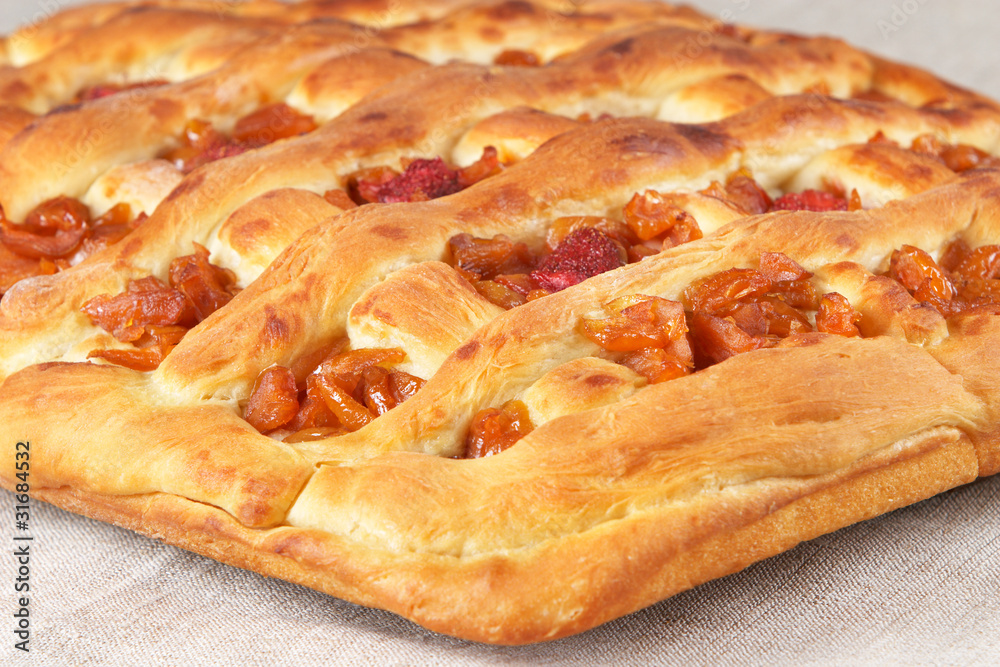 Homemade pie with apples Homemade pie with apples
