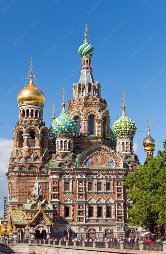 St.Petersburg,Russia.Spas-na-krovi cathedral