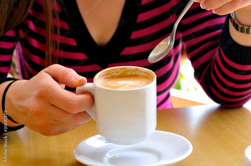 Coffee with cream Coffee with cream