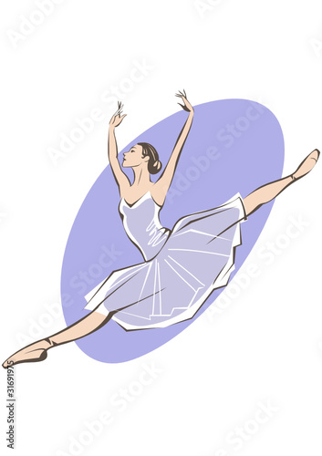 Ballerina jumping