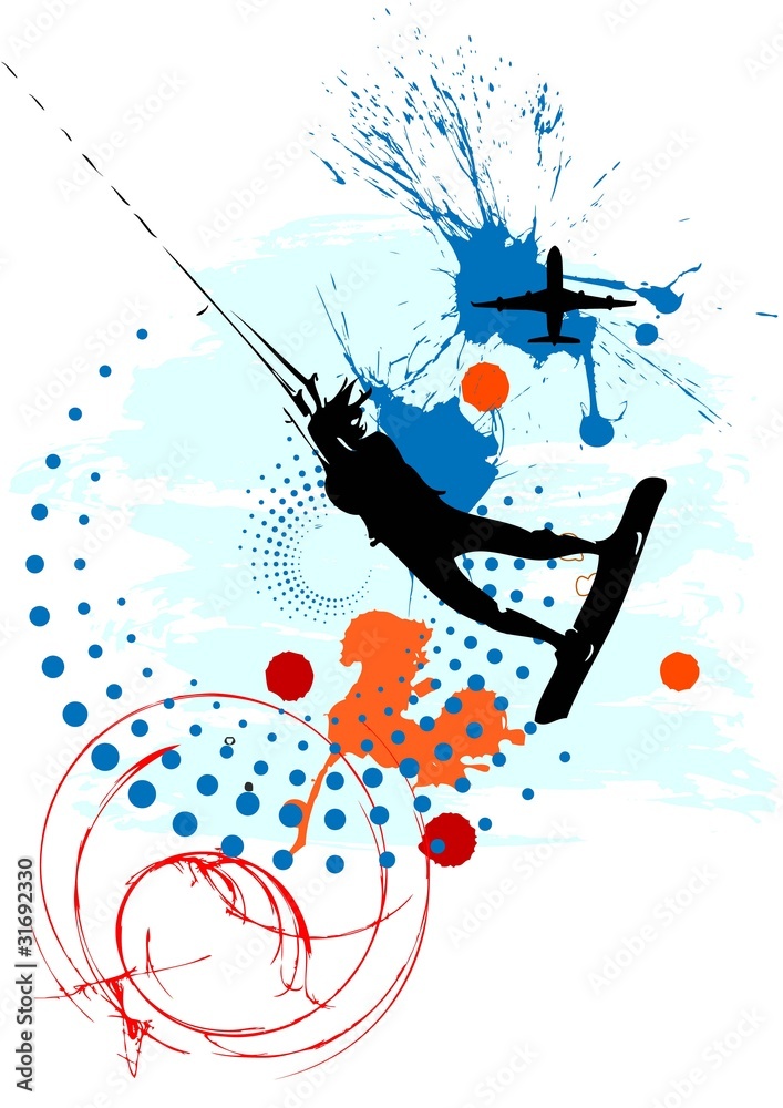 Obraz premium vector grunge poster